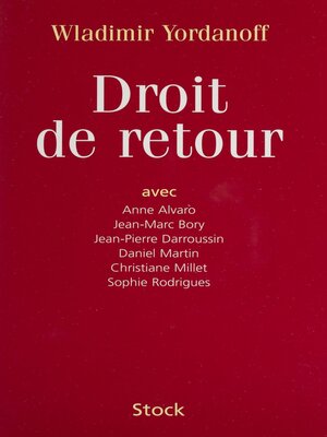 cover image of Droit de retour ou La part de l'ange